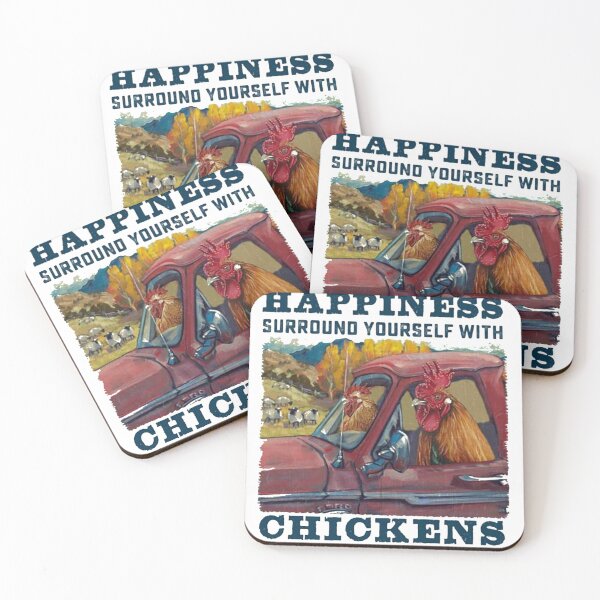 Item preview, i found the key to happiness surround yourself with chickens designed and sold by Bilal122.