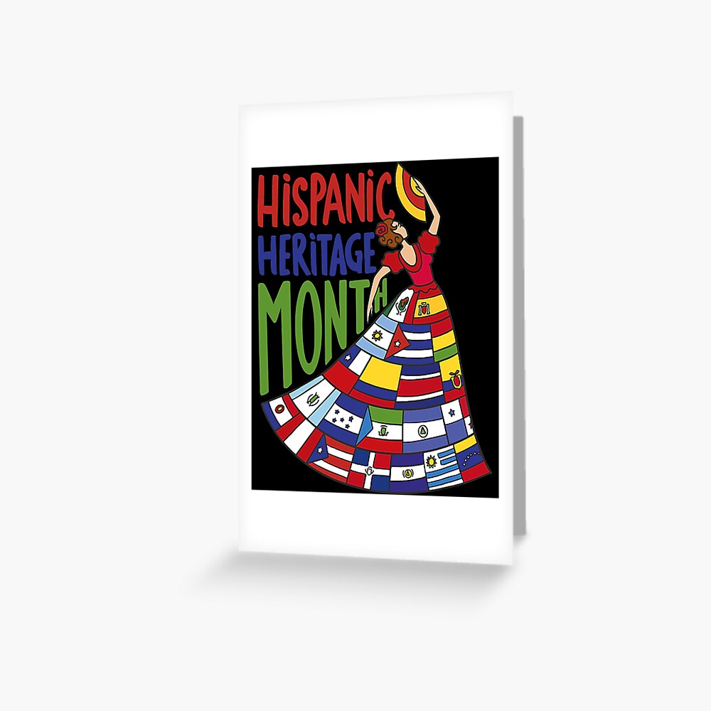 Hispanic Heritage Month Dancing Woman Latin American Flags Essential T- Shirt for Sale by ZaruckiJami