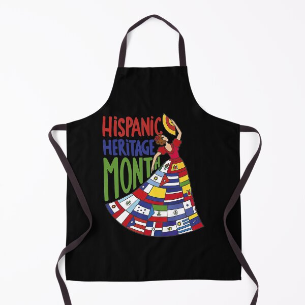 Item preview, Hispanic Heritage Month Dancing Woman Latin American Flags designed and sold by ZaruckiJami.