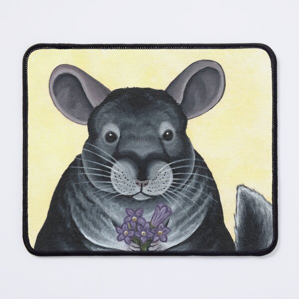 Item preview, Chinchilla with Flowers designed and sold by WolfySilver.