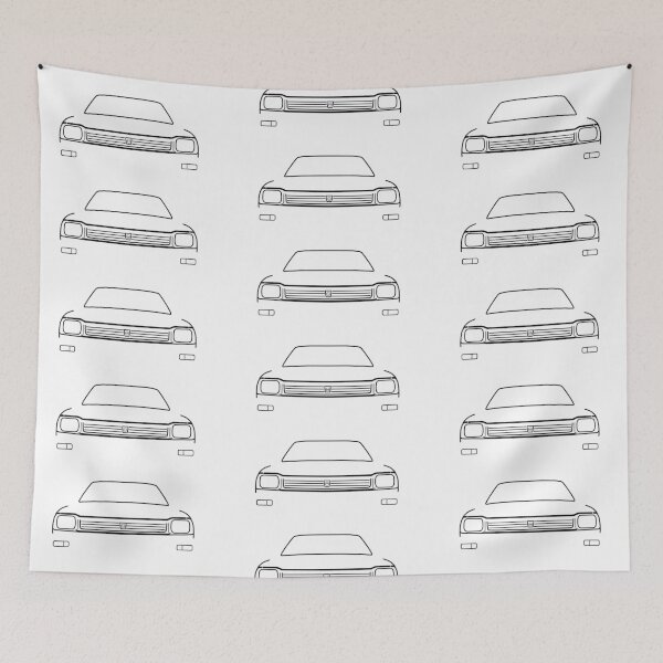 Item preview, Triumph Acclaim 1980s classic car black outline graphic designed and sold by soitwouldseem.