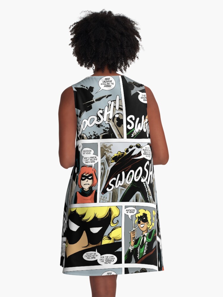 Thumbnail 3 of 4, A-Line Dress, Bandette - Matadori Is Here! designed and sold by colleencoover.