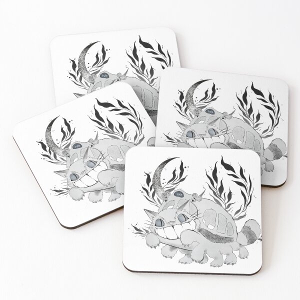 Item preview, Cat moon flowers designed and sold by KalikaGraphisme.