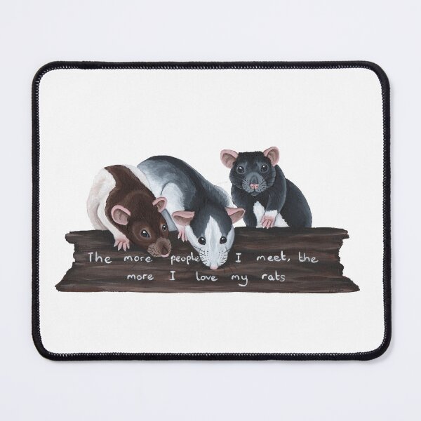 Item preview, The more people I meet, the more I love my rats designed and sold by WolfySilver.