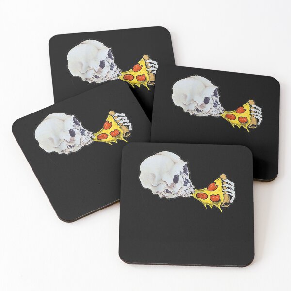 Item preview, Skeleton Eating Pizza Funny Baseball  designed and sold by ZaruckiJami.