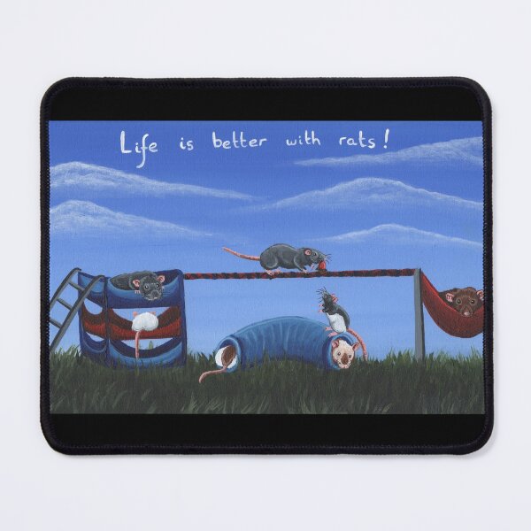 Item preview, Life is better with rats! designed and sold by WolfySilver.
