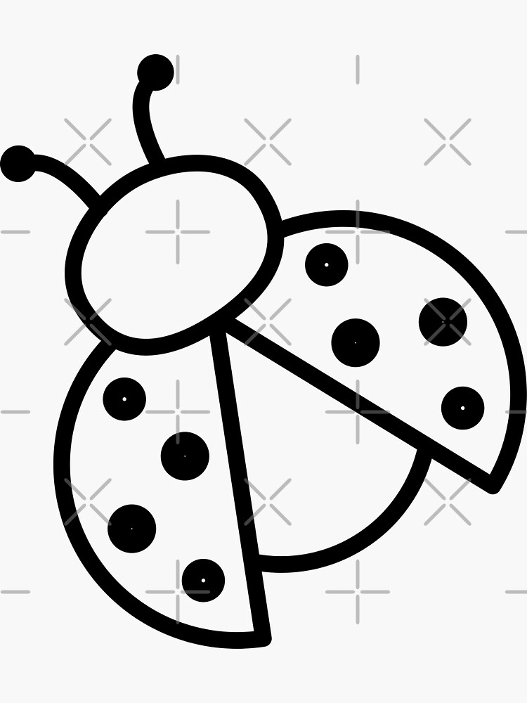 "Ladybug" Sticker for Sale by Stickman Redbubble