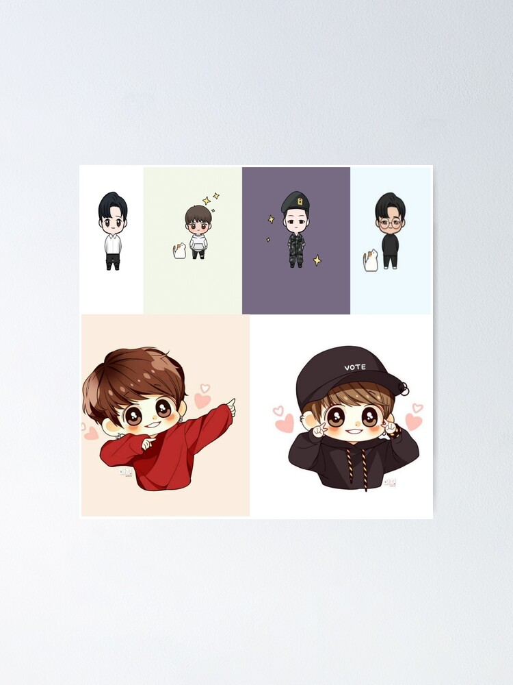 "Desain Animasi Oppa Korea" Poster for Sale by MuphasaShope | Redbubble