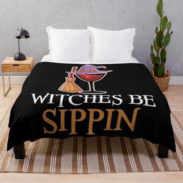 Item preview, Wine Drinking Team Women Halloween Witches Be Sippin' designed and sold by GypsyKasprak.