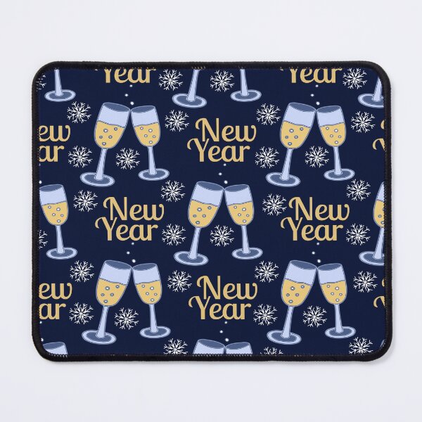 Item preview, christmas eve with wine and new year Pattern designed and sold by CRAZY-T.