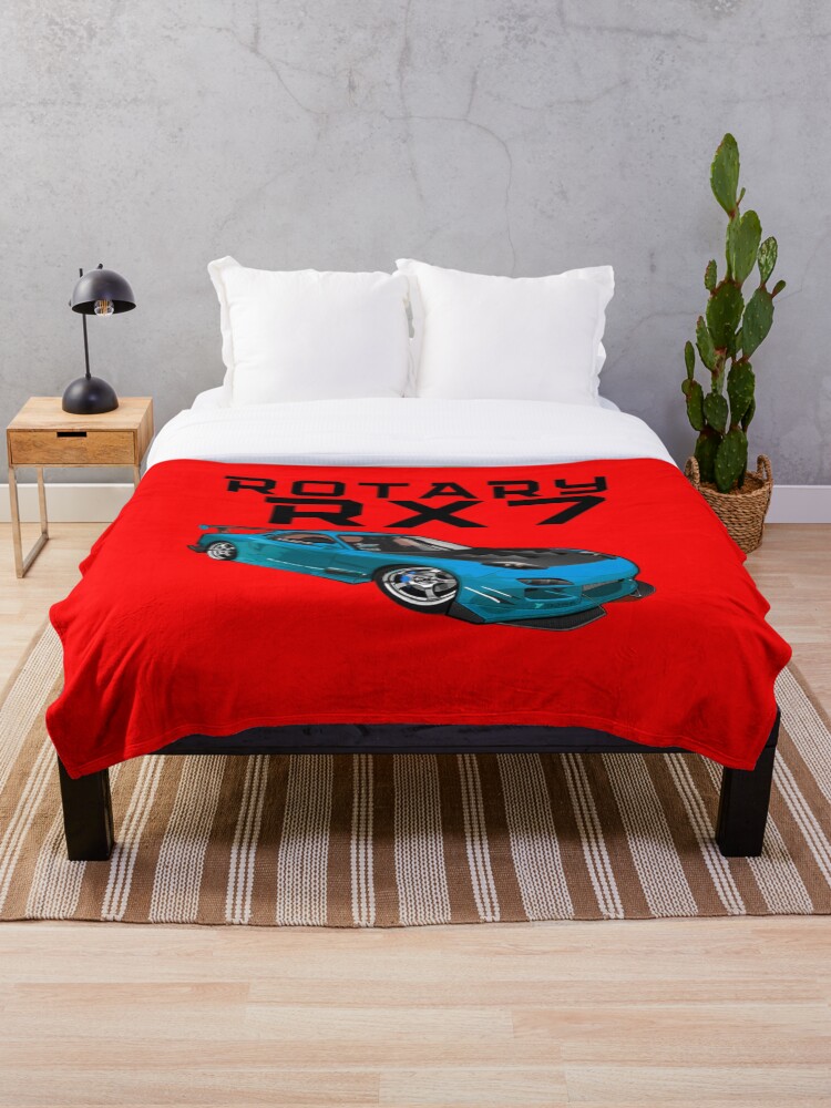 Thumbnail 1 of 6, Throw Blanket, Rotary RX7 FD designed and sold by MOTOSHIFT.