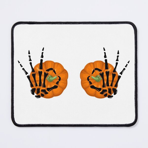 Item preview, Pumpkin Skeleton boob hands  designed and sold by Melin-aRT.
