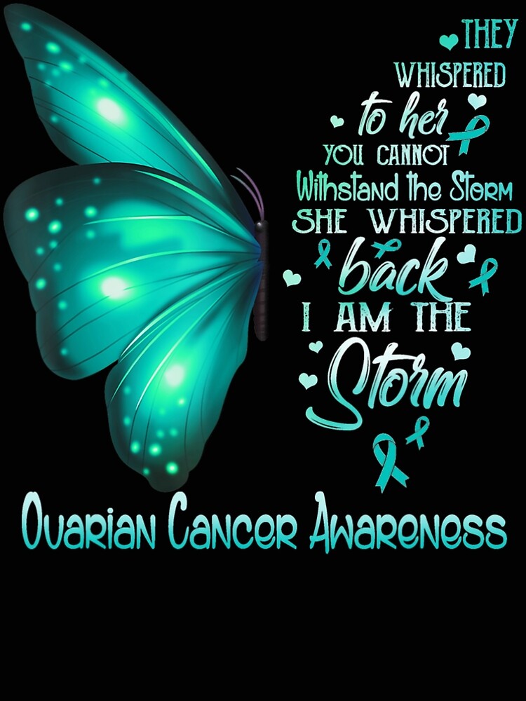 "I Am The Storm Ovarian Cancer Awareness Butterfly" Art Print for Sale