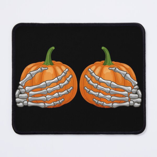 Item preview, Pumpkin Skeleton boob hands  designed and sold by Melin-aRT.