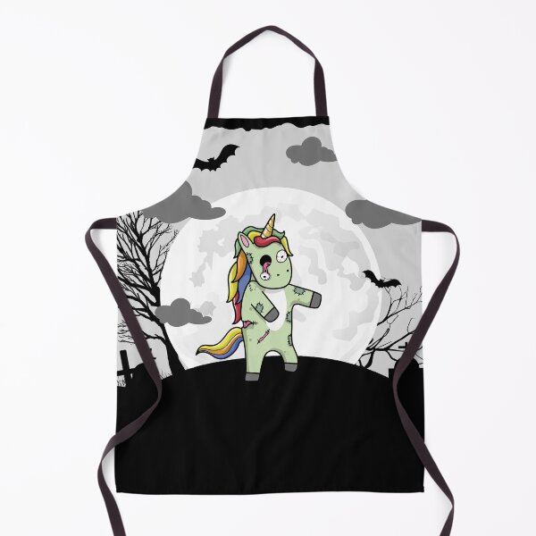 Item preview, Halloween Zombiecorn - Zombie Unicorn in a Cemetery beneath the Moon light Halloween Costume designed and sold by CaitU.