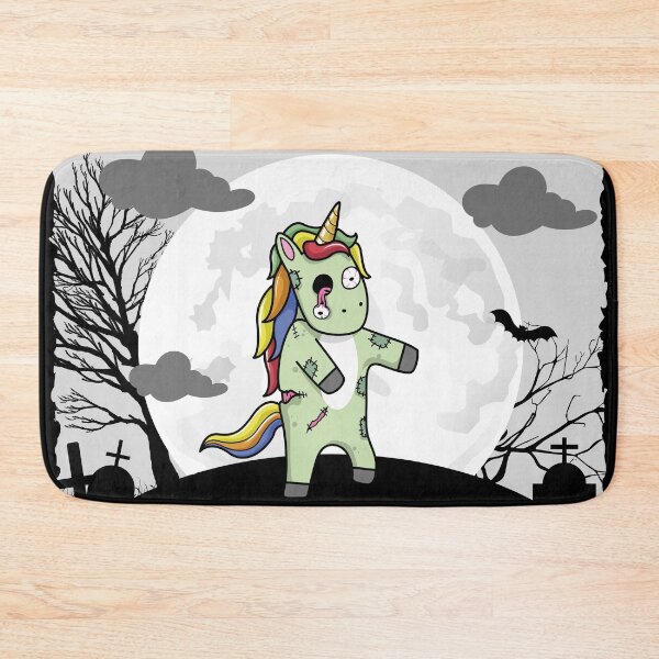 Item preview, Halloween Zombiecorn - Zombie Unicorn in a Cemetery beneath the Moon light Halloween Costume designed and sold by CaitU.