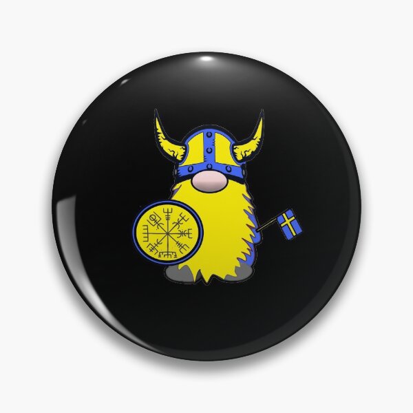 Item preview, Swedish Viking Gnome Tomte Swedish Flag designed and sold by funnytshirtemp.