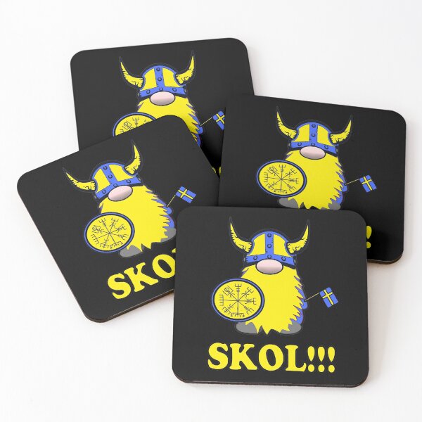 Item preview, Skol Swedish Viking Gnome Tomte Swedish Flag designed and sold by funnytshirtemp.