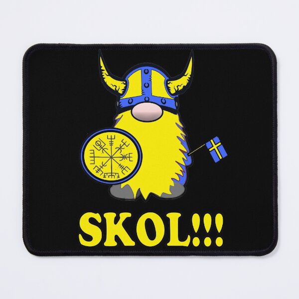 Item preview, Skol Swedish Viking Gnome Tomte Swedish Flag designed and sold by funnytshirtemp.