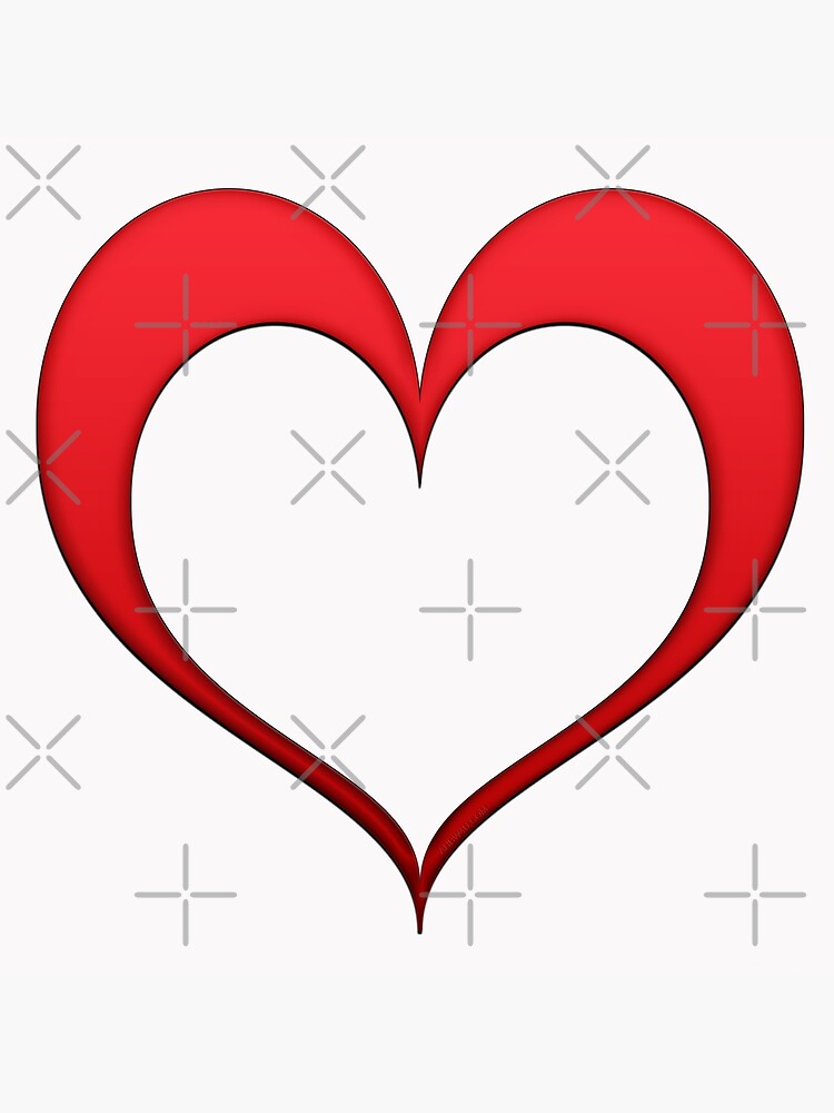 Red Open Heart Graphic by PartnersInTrust