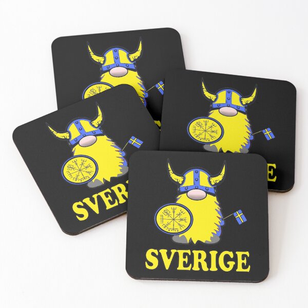 Item preview, Sverige Viking Gnome Tomte Swedish Flag designed and sold by funnytshirtemp.