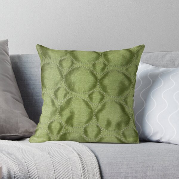 Green Envy Throw Pillow