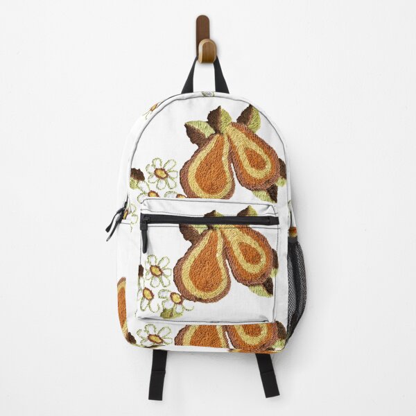 Item preview, Ukrainian Embroidery, pears on orange back ground designed and sold by Faerieglen.
