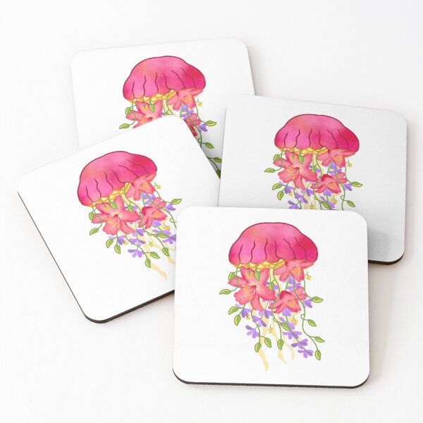 Item preview, Floral Flower Jellyfish designed and sold by ethnicdrawing.
