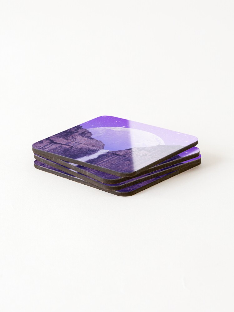 Thumbnail 4 of 5, Coasters (Set of 4), Waterfall designed and sold by RiddhiShah.