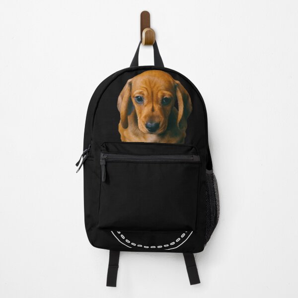 Item preview, Puppy in a pocket. Dachshund puppy in a pocket. Funny, cute photo and line drawing pocket designed and sold by JellyBeenzz.