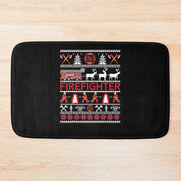 Item preview, Firefighter Ugly Christmas Sweater designed and sold by dokieuphuong.