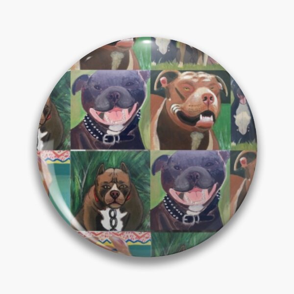 Item preview, Pit-bull deluxe dog collage delight designed and sold by Rebekah Gavra.