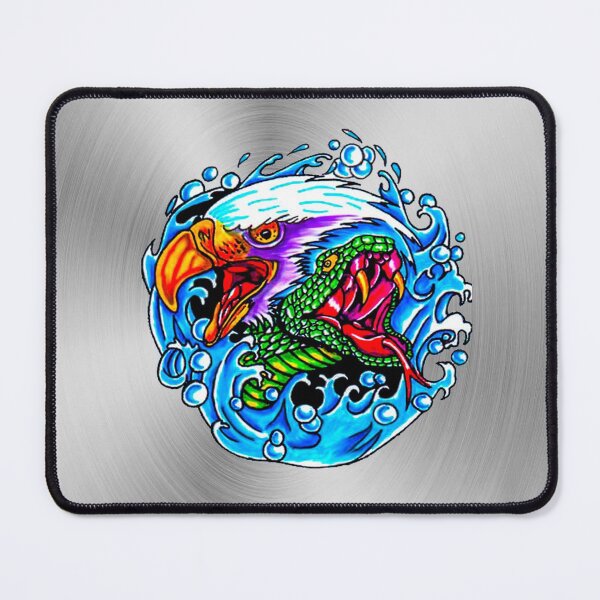Item preview, fwc 0022 tatoo bald eagle venomous snake designed and sold by fred chiea.