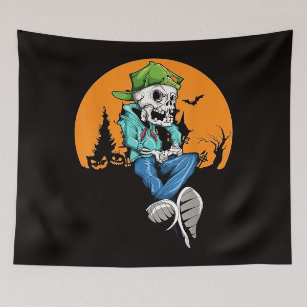Item preview, Gamer Halloween Skeleton designed and sold by vivavu1984.