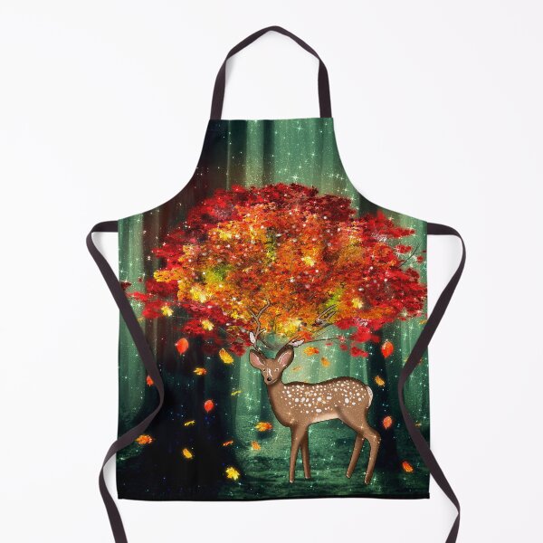 Item preview, Enchanted Forest and Autumn Tree Deer Halloween Fall Leaves designed and sold by Jolly-Yosei.