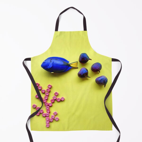 Item preview, Blue surgeon fish school and coral reefs designed and sold by orangerinka.