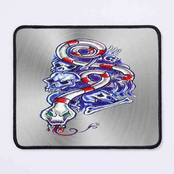Item preview, fwc 0122 tatoo snake skull designed and sold by fred chiea.