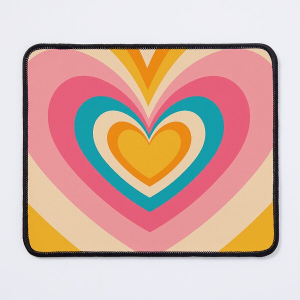 Item preview, Retro Hypnotic Hearts Wallpaper designed and sold by cadinera.