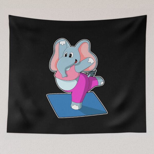Item preview, Elephant at Yoga Stretching exercises in Standing designed and sold by Snabdesign84.