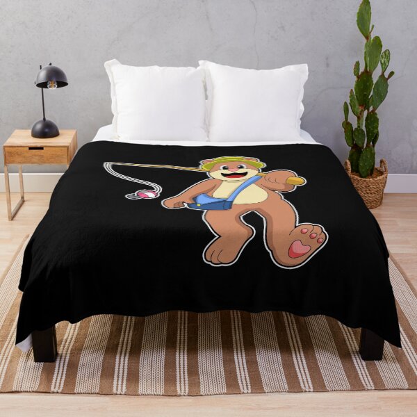 Item preview, Bear at Fishing with Fishing rod designed and sold by Snabdesign84.