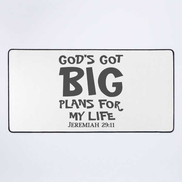 Item preview, Christian Design - God's Got Big Plans for My Life - Bible Verse, Jeremiah 29:11 designed and sold by simplydesignart.