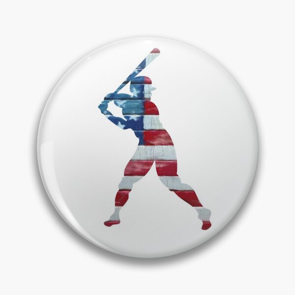 Item preview, American flag baseball sticker - no outline designed and sold by MABbluefields.
