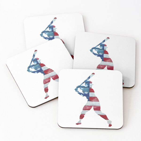 Item preview, American flag baseball sticker - no outline designed and sold by MABbluefields.
