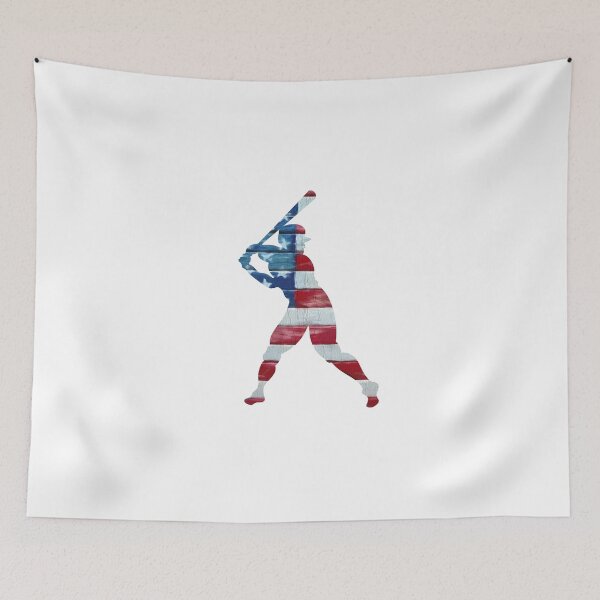 Item preview, American flag baseball sticker - no outline designed and sold by MABbluefields.