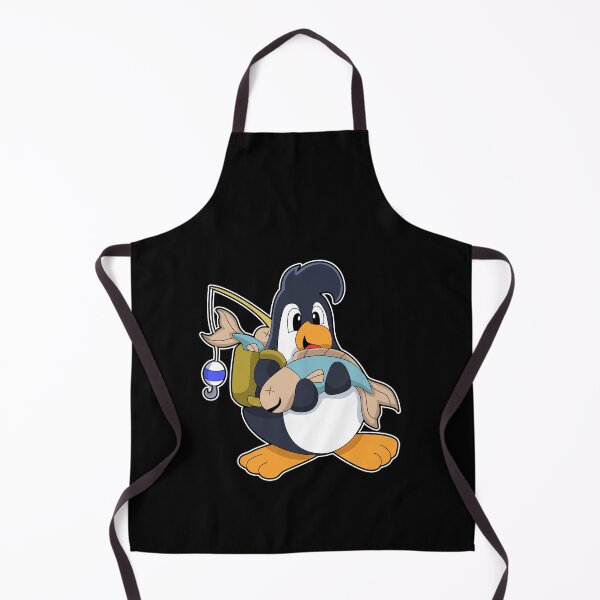 Aperçu de l'œuvre Penguin as Angler with Fish créée et vendue par Snabdesign84.