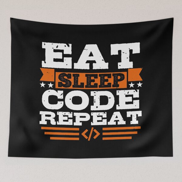 Item preview, Eat. Sleep. Code. Repeat. Funny Programmers Saying, Infinite Loop For Every Programmer! - Funny designed and sold by Programmer's  Life and Humor.