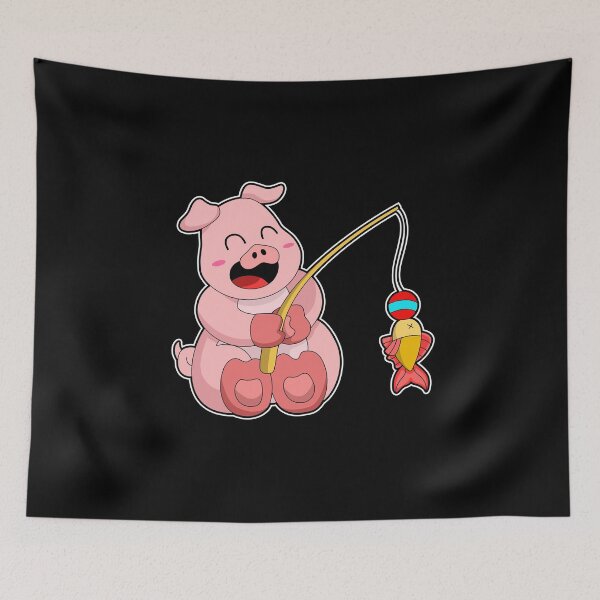 Item preview, Pig Angler Fish Fishing designed and sold by Snabdesign84.