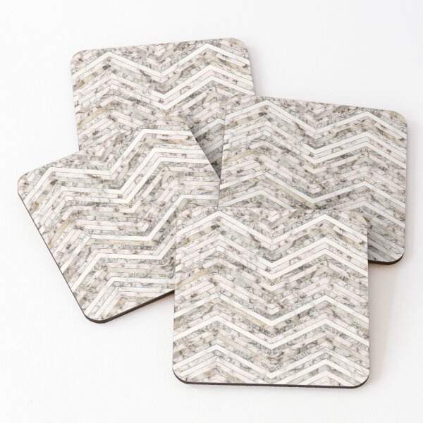Item preview, Geometric Pattern - White Marble Texture and Gold designed and sold by k9printart.