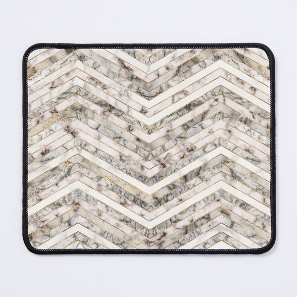 Item preview, Geometric Pattern - White Marble Texture and Gold designed and sold by k9printart.