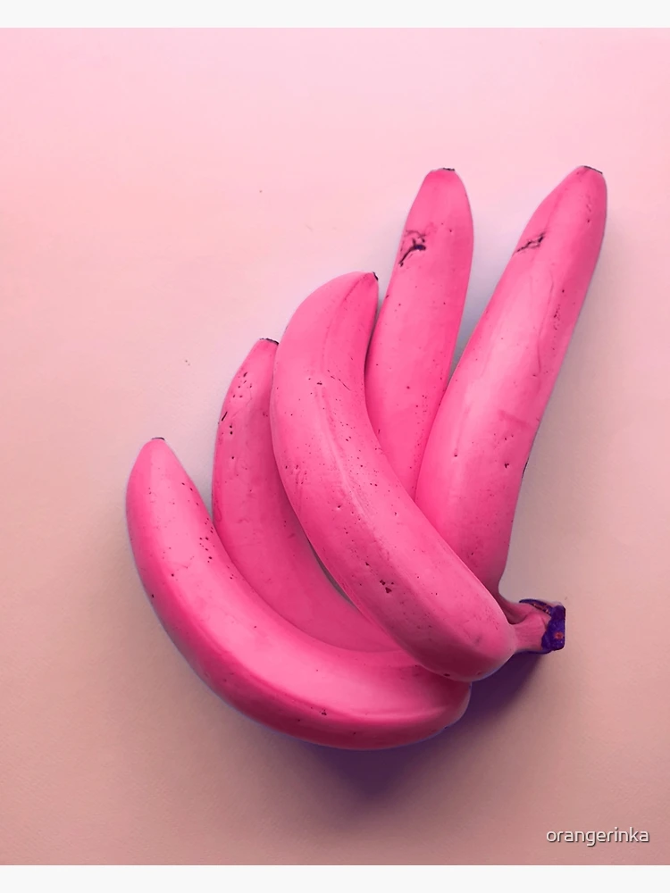 Pink banana kitchen art